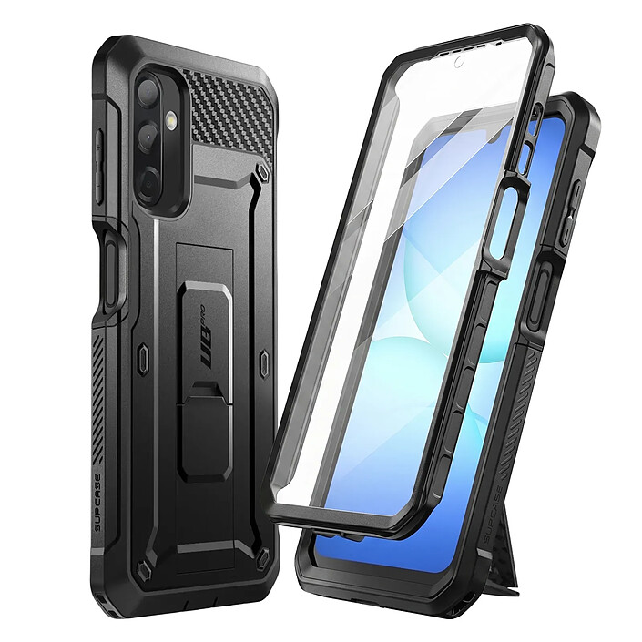 Supcase Coque Intégrale pour Galaxy A17 Série Unicorn Beetle Pro avec Béquille Noir