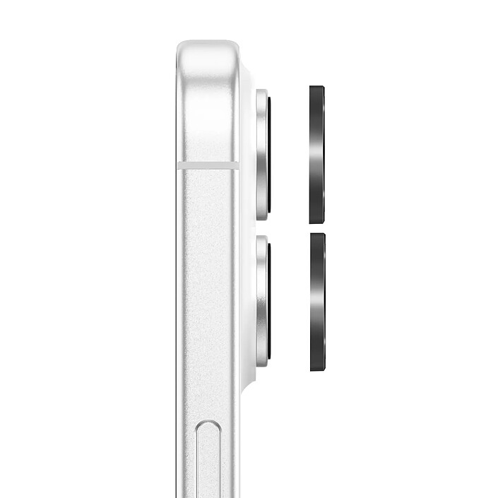 Avis Zanaé Protection Caméra Camera pour iPhone 17 avec Cerclage Aluminium Renforcé Noir / Transparent