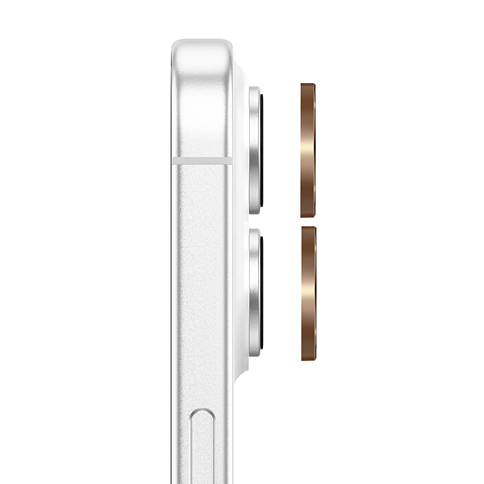 Avis Zanaé Protection Caméra Camera pour iPhone 17 avec Cerclage Aluminium Renforcé Dorée