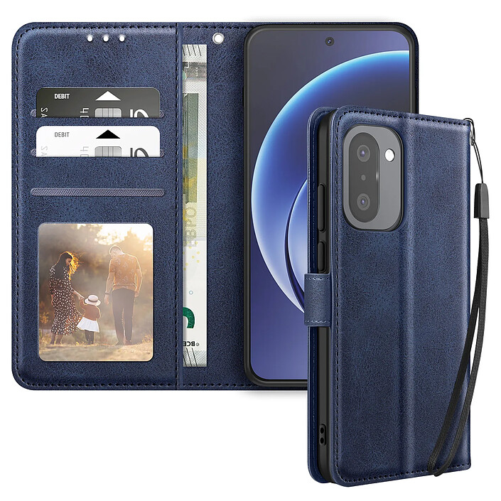 Avizar Étui Portefeuille pour OnePlus 15R Effet Cuir Vintage avec Support