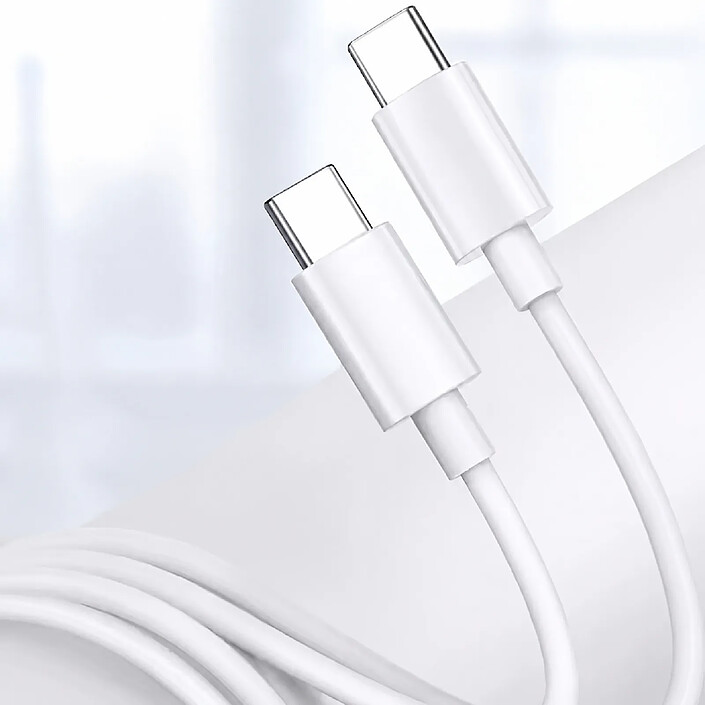 Avis Huawei Câble USB-C vers USB-C Charge Rapide Power Delivery 65W 1,8 m Blanc
