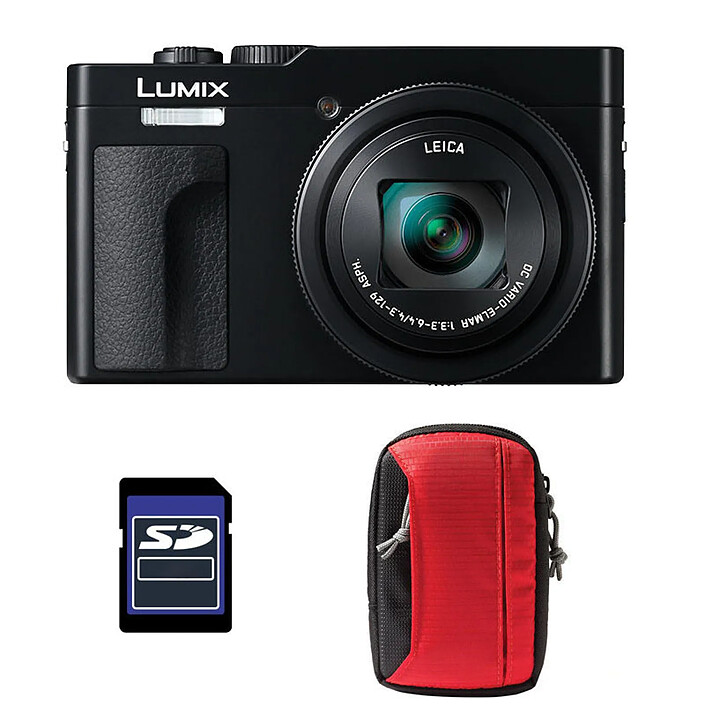 PANASONIC Lumix TZ99 Noir + Sac + Carte SD 16 Go