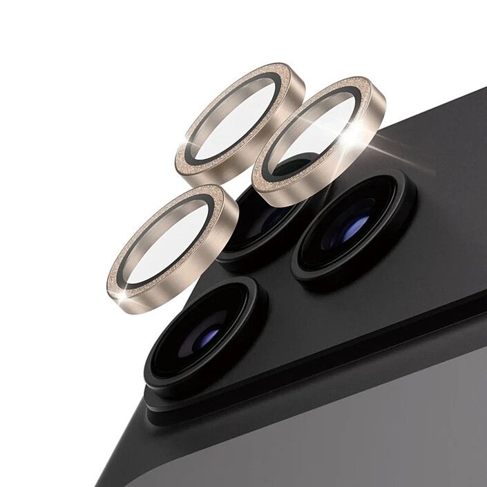 PanzerGlass Protection d'Objectif Caméra pour iPhone 18 Pro / 18 Pro Max série Hoops Dorée