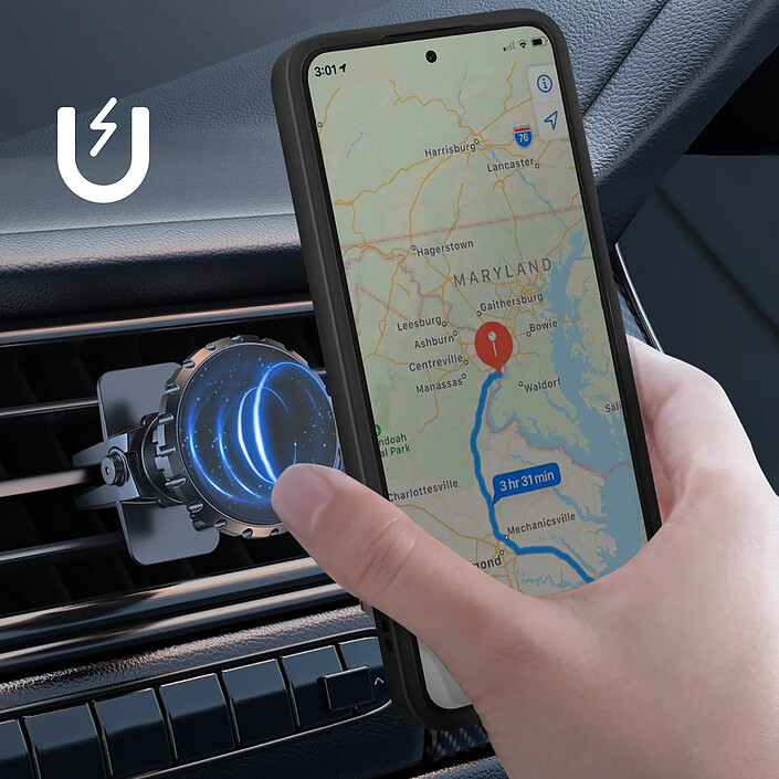 Avis Coque pour Honor 200 Smart Bague Métallique Support Vidéo Noir