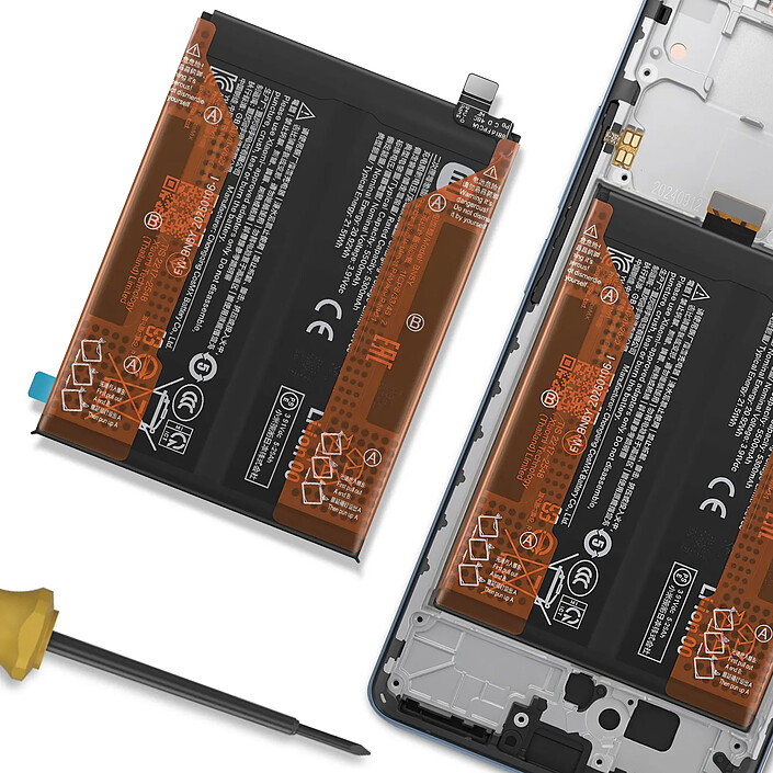 Avis Xiaomi Batterie Interne Original pour Xiaomi Redmi Note 14 Pro 4G Modèle BN5Y 5500mAh Noir