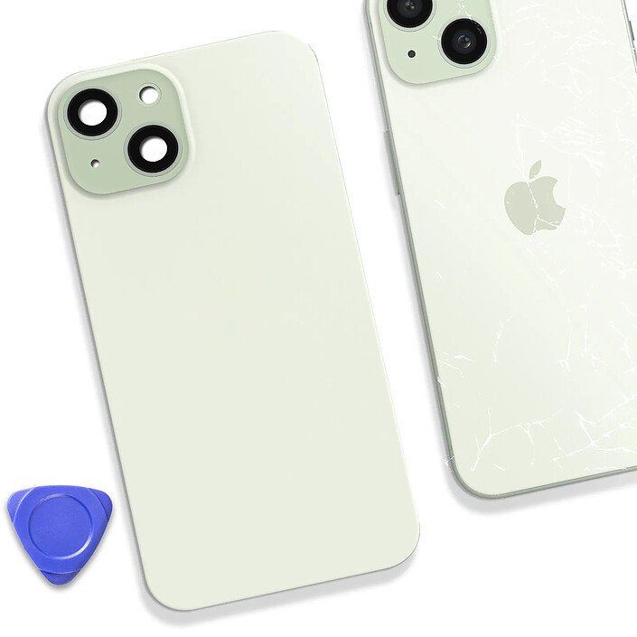Acheter Vitre arrière Complète pour iPhone 15 Plus avec MagSafe Vert pâle