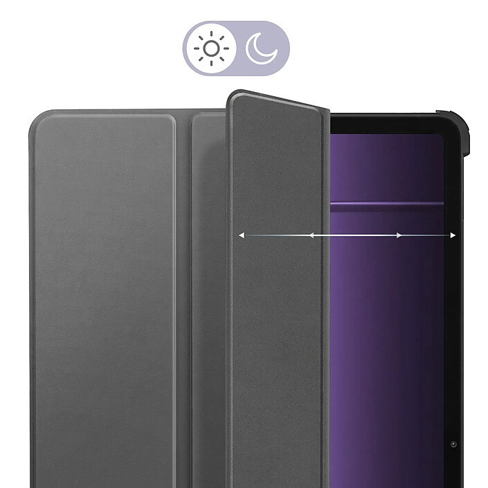 Étui à Clapet pour OnePlus Pad 3 série Trifold avec Support Intégré Gris pas cher