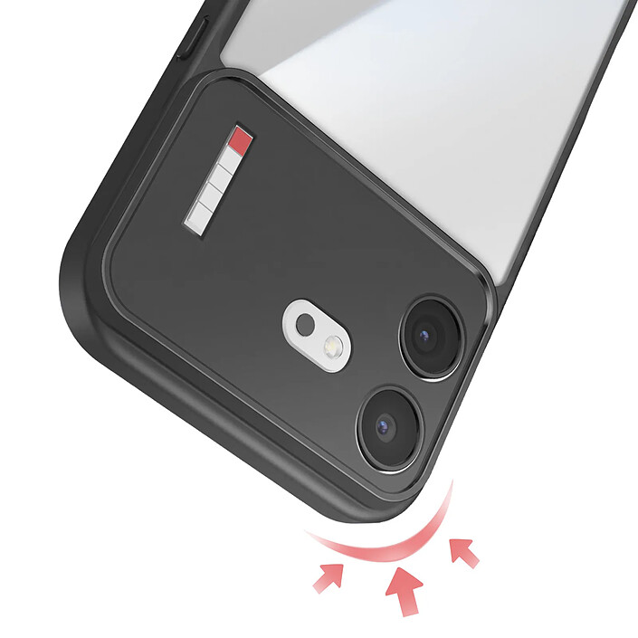 Avis Coque pour Nothing Phone (4b) avec Bouclier Caméra Anti Décoloration Noir / Transparent