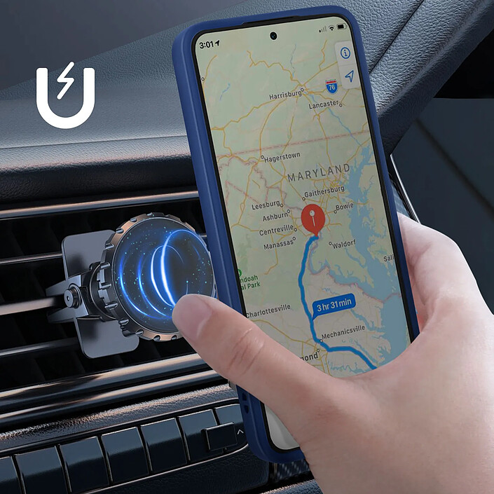 Avis Coque pour Honor 200 Smart Bague Métallique Support Vidéo Bleu nuit