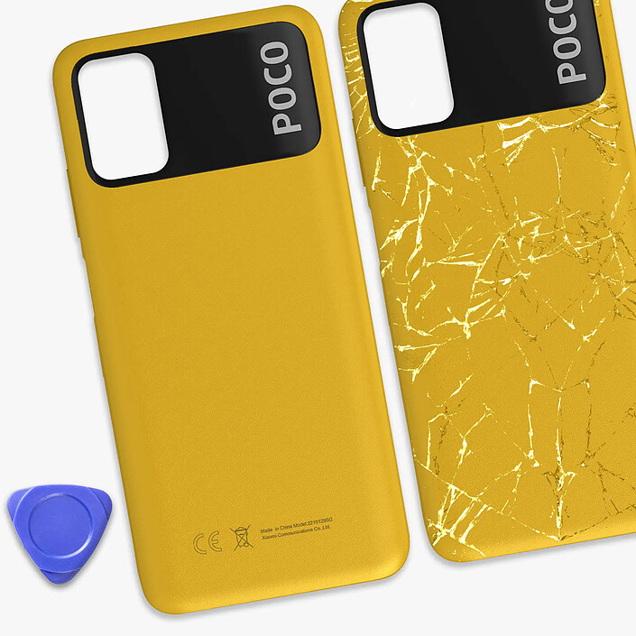 Acheter Xiaomi Vitre arrière pour Xiaomi Poco M3 Original Service Pack Jaune