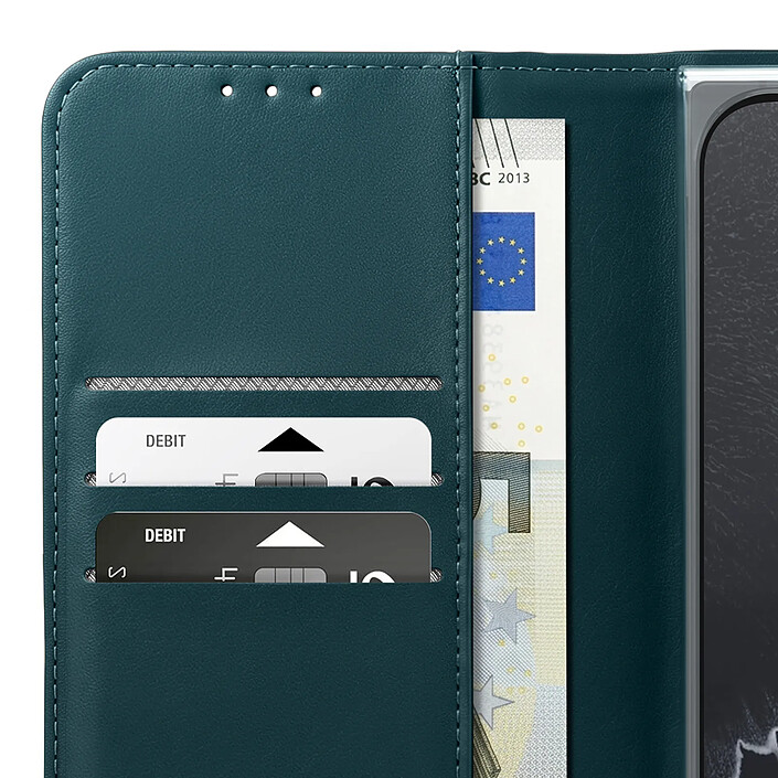 Abeel Étui Portefeuille pour Google Pixel 11 Pro Fold Anti-RFID avec Support Vert pas cher