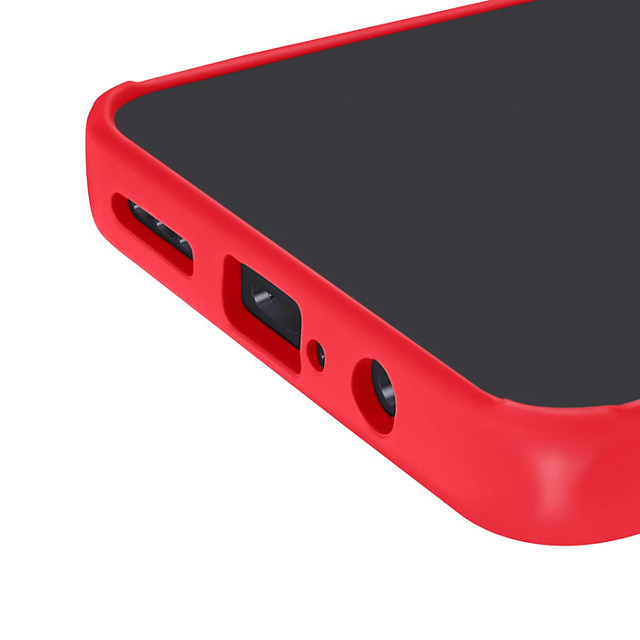 Coque pour Motorola Moto G35 Bague Métallique Support Vidéo Rouge pas cher