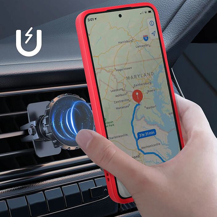 Avis Coque pour Honor 200 Smart Bague Métallique Support Vidéo Rouge
