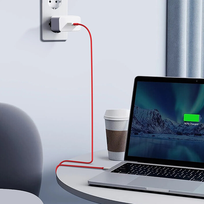 ONEPLUS Chargeur 100W USB 5A OnePlus SUPERVOOC avec Câble 1m Blanc ...