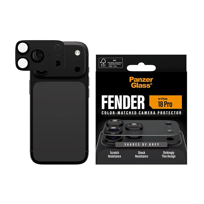 Avis PanzerGlass Protection d'Objectif Caméra pour iPhone 18 Pro avec Cadre en Aluminium Gris foncé