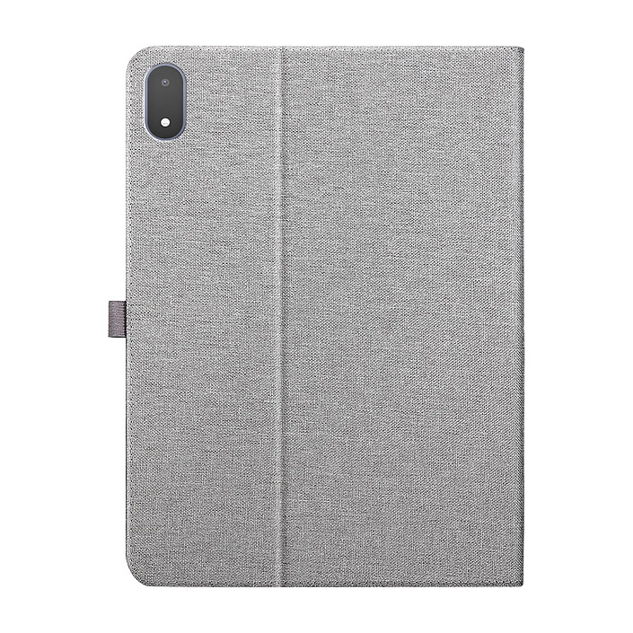 Étui pour OnePlus Pad 3 Effet Cuir Toilé avec Support et Porte-Cartes Gris
