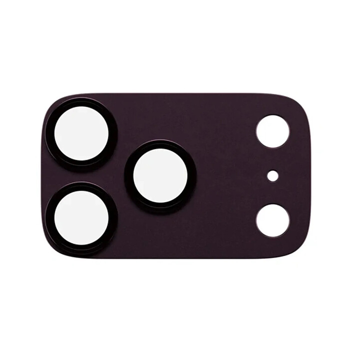 PanzerGlass Protection d'Objectif Caméra pour iPhone 18 Pro avec Cadre en Aluminium Violet foncé