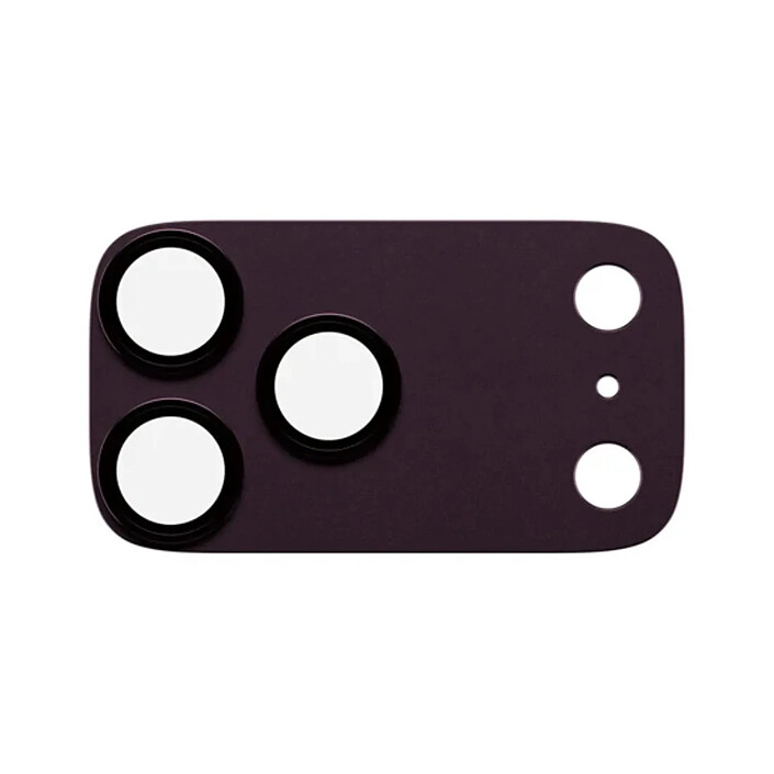 PanzerGlass Protection d'Objectif Caméra pour iPhone 18 Pro Max avec Cadre en Aluminium Violet foncé