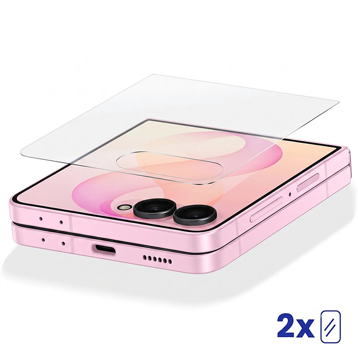 Acheter Samsung Lot de 2 Films Protecteurs d'Écran Externe pour Galaxy Z Flip 8 Anti-reflet Transparent