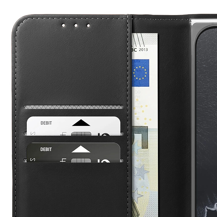 Abeel Étui Portefeuille pour Google Pixel 11 Pro Fold Anti-RFID avec Support Noir pas cher