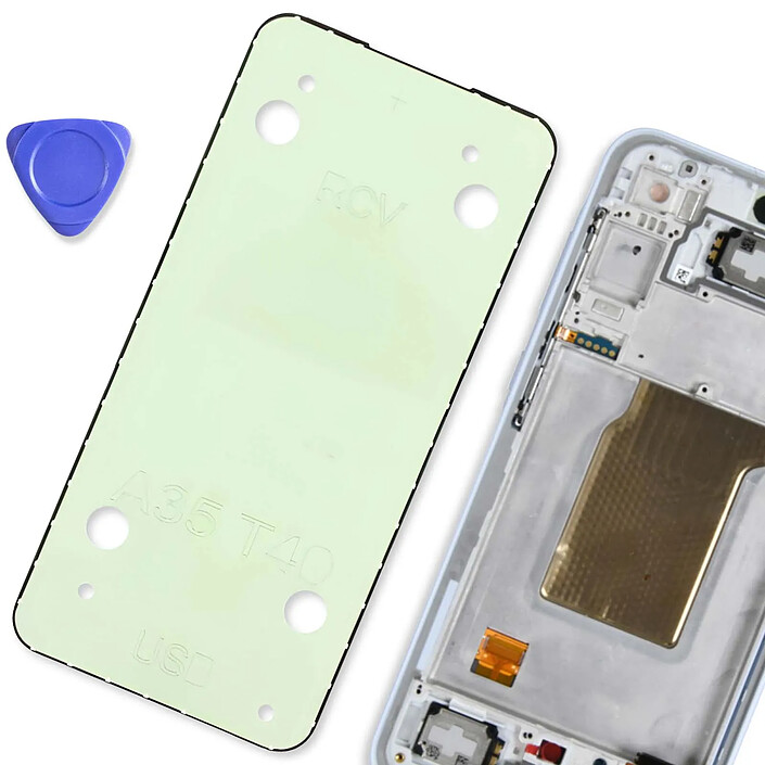 Avis Samsung Adhésif Écran pour Samsung Galaxy A35 Fixation Solide Original Transparent