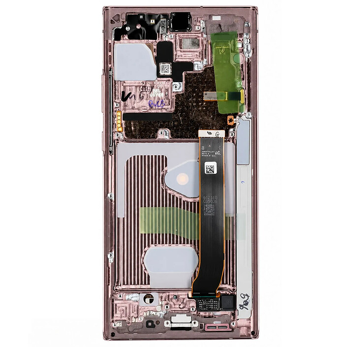 Samsung Écran Complet pour Galaxy Note 20 Ultra  AMOLED avec Châssis Service Pack Rose
