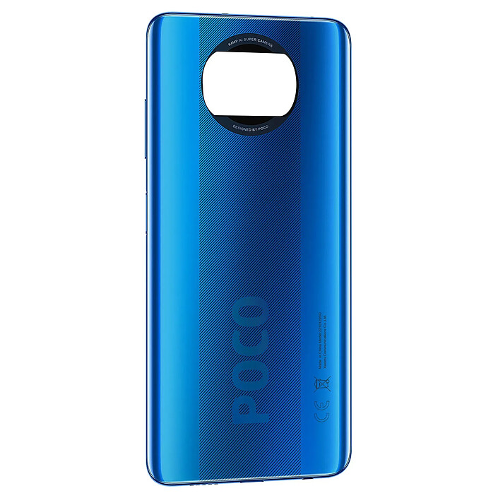 Avis Xiaomi Vitre arrière pour Xiaomi Poco X3 Original Service Pack Bleu