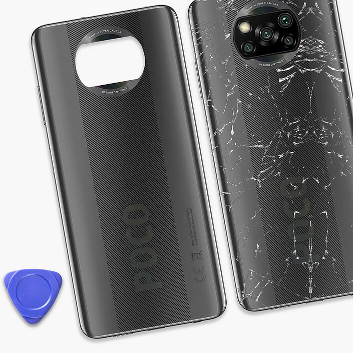 Acheter Xiaomi Vitre arrière pour Xiaomi Poco X3 Original Service Pack Gris foncé
