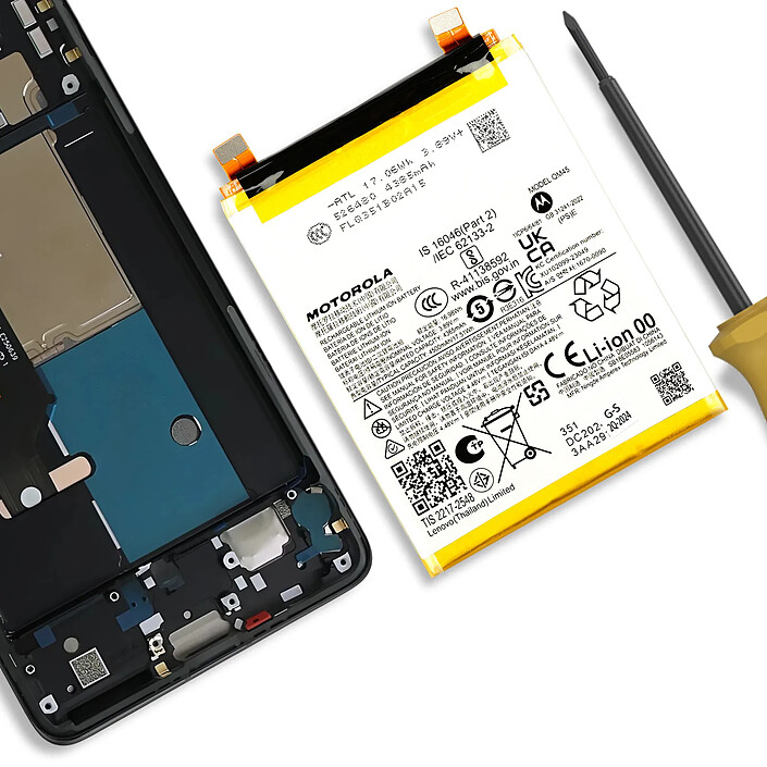 Avis MOTOROLA Batterie interne pour Motorola Edge 50 Pro 4500mAh QM45 Original Blanc