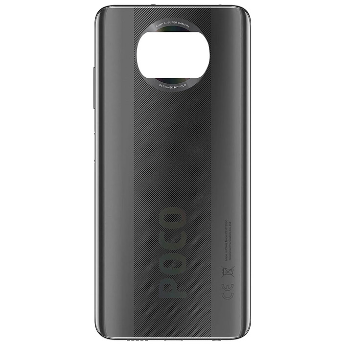 Xiaomi Vitre arrière pour Xiaomi Poco X3 Original Service Pack Gris foncé