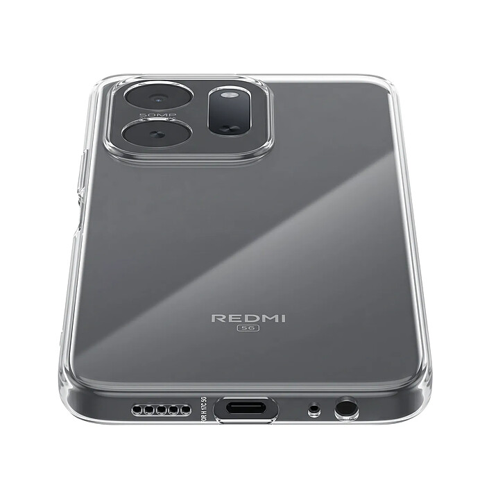 Mayaxess Coque pour Redmi 17C 5G en Silicone Souple avec Bords Surélevés Transparent pas cher