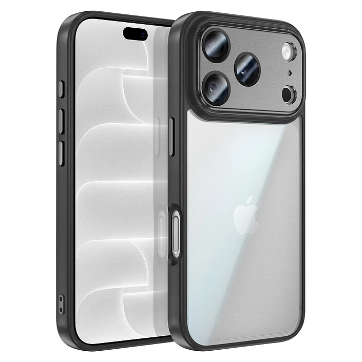 Générique Coque pour iPhone 18 Pro Antichoc Hybride avec Protection Caméra Noir