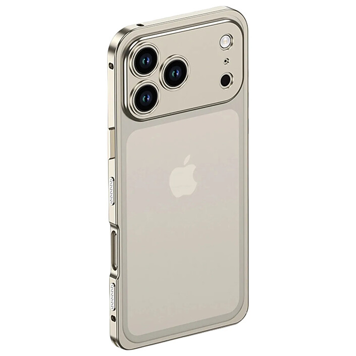 Protection Design pour iPhone 18 Pro Antichoc avec Protection Caméra Intégré Gris