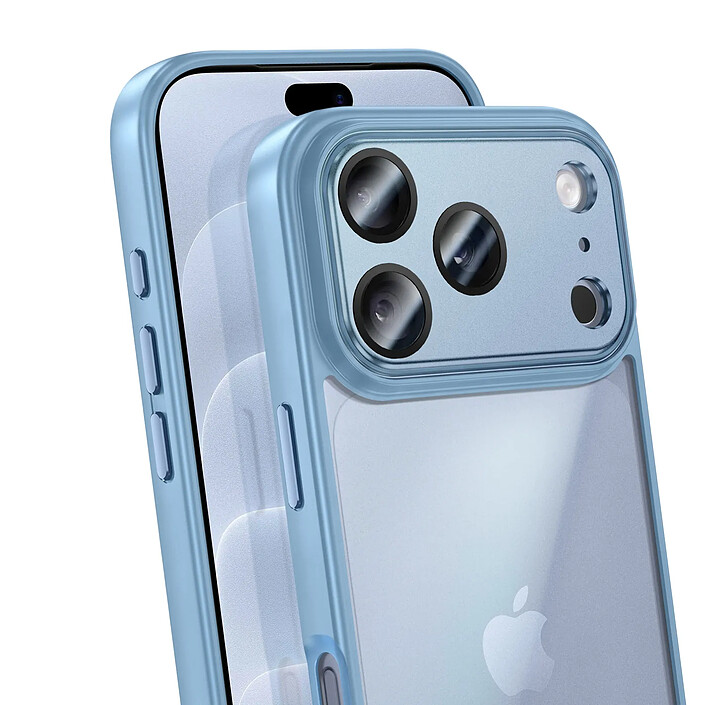 Avis Générique Coque pour iPhone 18 Pro Antichoc Hybride avec Protection Caméra Bleu