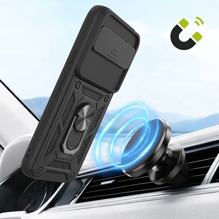 Mayaxess Coque pour Pixel 11 / 11 Pro avec Cache Caméra Coulissant et Bague Magnétique Noir pas cher