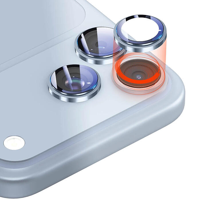 Acheter Protection Caméra pour iPhone 18 Pro / iPhone 18 Pro Max en Verre Trempé Bleu polaire