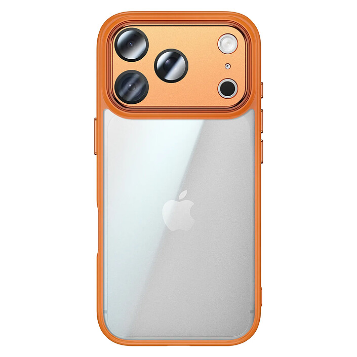Générique Coque pour iPhone 18 Pro Antichoc Hybride avec Protection Caméra Orange pas cher