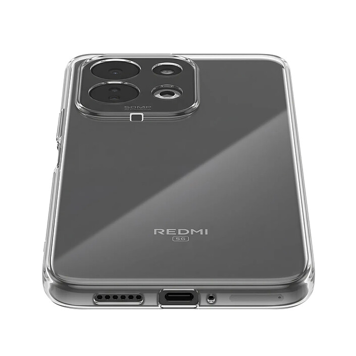 Mayaxess Coque pour Redmi 17 5G en Silicone Souple avec Bords Surélevés Transparent pas cher