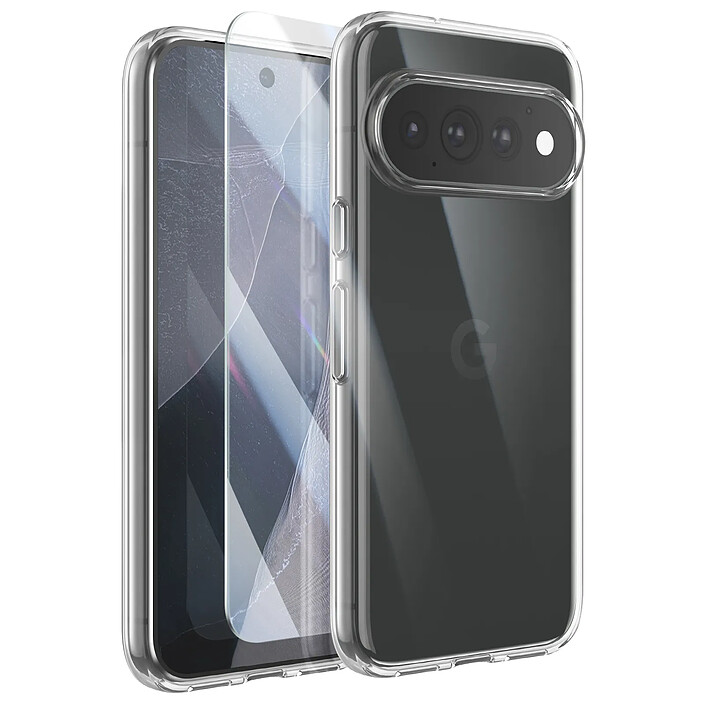 Mayaxess Pack de Protection pour Pixel 11 Pro avec Coque et Verre Trempé Transparent