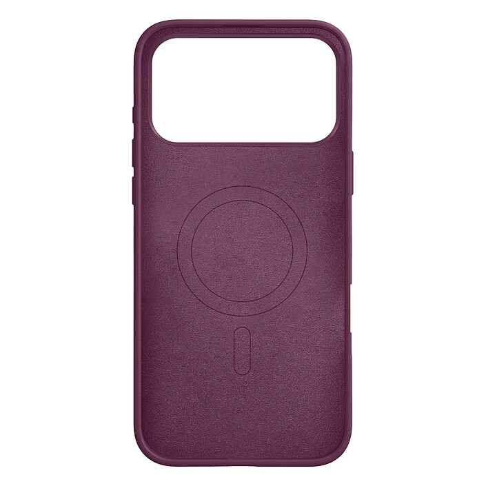 Coque MagSafe pour iPhone 18 Pro Max en Silicone avec Bords Relevés Violet foncé pas cher