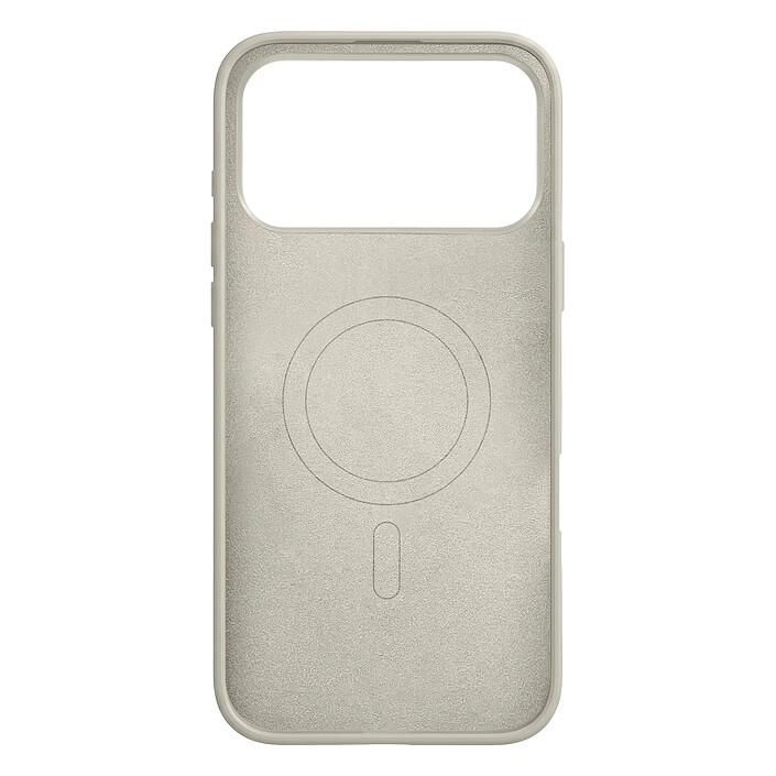 Coque MagSafe pour iPhone 18 Pro Max en Silicone avec Bords Relevés Beige pas cher