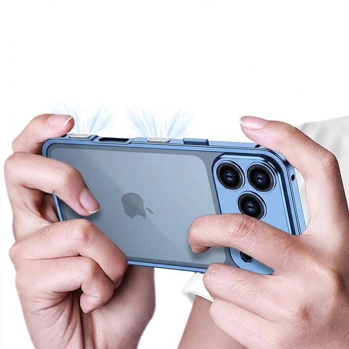 Avis Protection Design pour iPhone 18 Pro Antichoc avec Protection Caméra Intégré Bleu