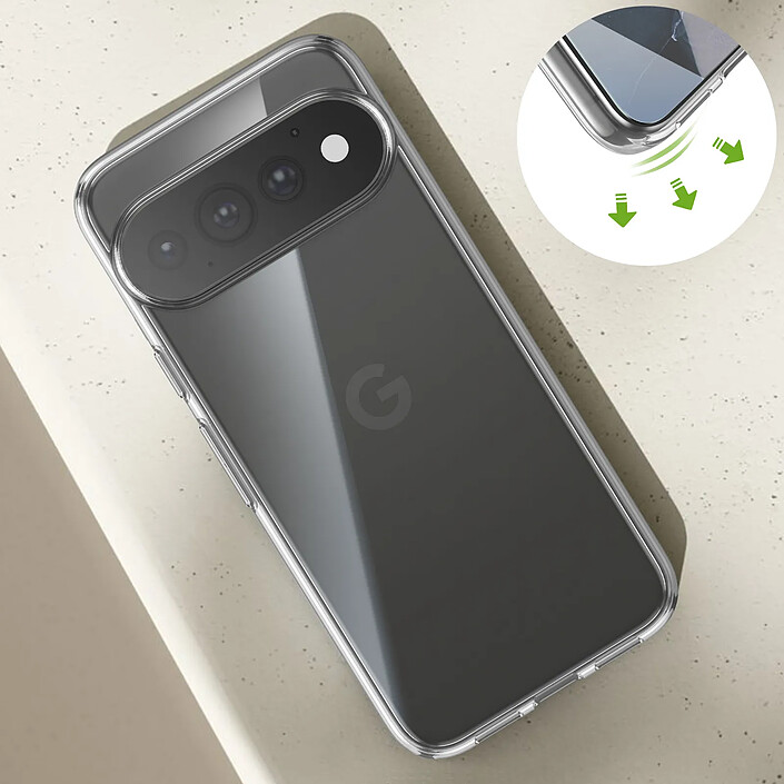 Mayaxess Pack de Protection pour Pixel 11 Pro avec Coque et Verre Trempé Transparent pas cher