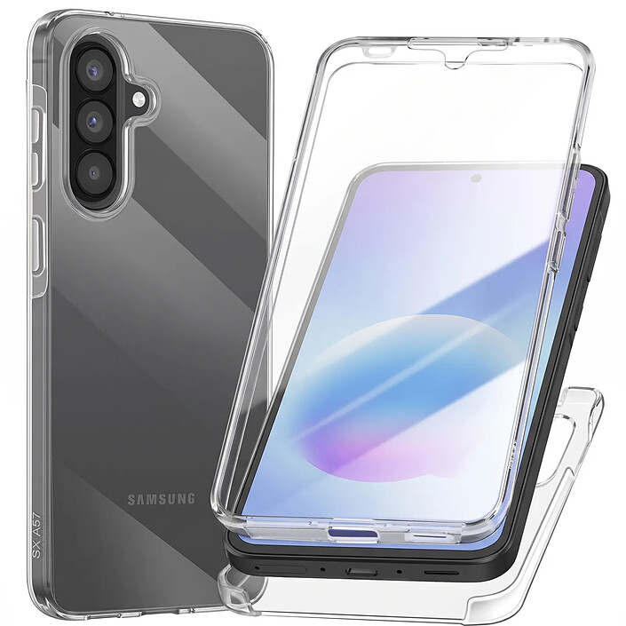 Coque Intégrale pour Samsung Galaxy A57 avec Protection Écran Intégré Transparent