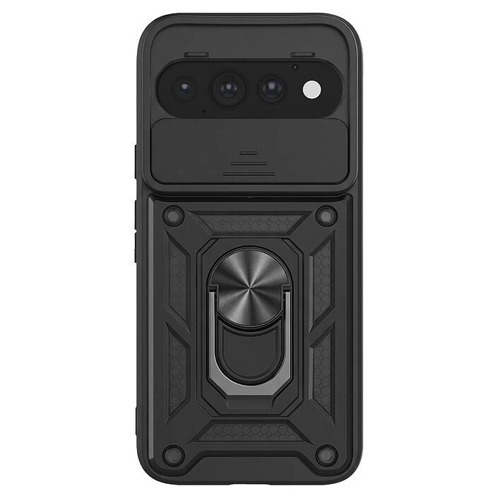 Mayaxess Coque pour Pixel 11 / 11 Pro avec Cache Caméra Coulissant et Bague Magnétique Noir
