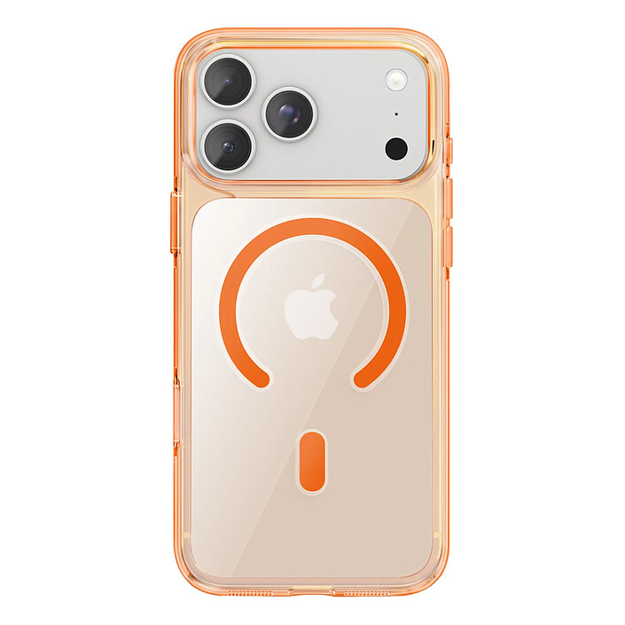Générique Coque MagSafe pour iPhone 18 Pro Protection Rigide Anti-jaunissement Orange