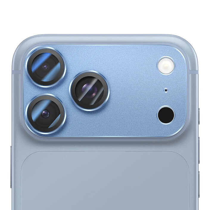 Protection Caméra pour iPhone 18 Pro Max en Verre Trempé Conception Monobloc Bleu clair pas cher