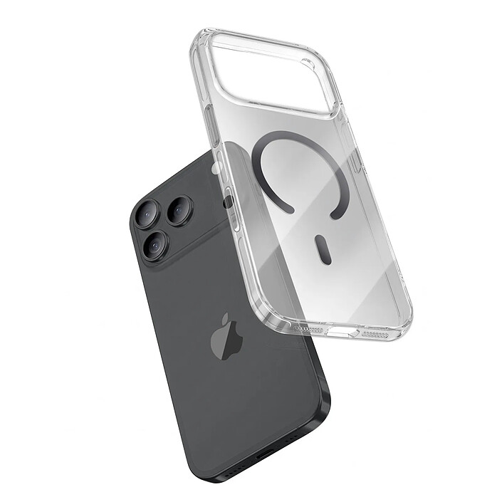 Générique Coque MagSafe pour iPhone 18 Pro Max Protection Rigide Anti-jaunissement Noir pas cher