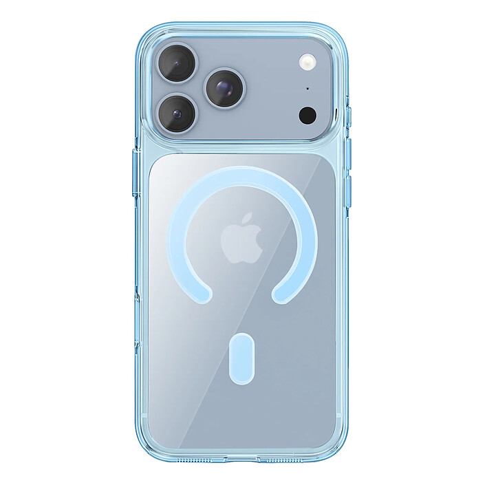 Générique Coque MagSafe pour iPhone 18 Pro Protection Rigide Anti-jaunissement Bleu polaire