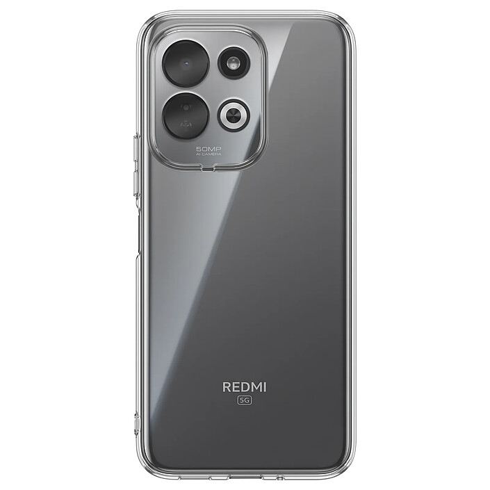 Mayaxess Coque pour Redmi 17 5G en Silicone Souple avec Bords Surélevés Transparent